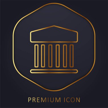 Banka altın hat premium logosu veya simgesi