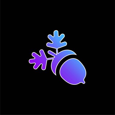 Palmiye mavisi gradyan vektör simgesi