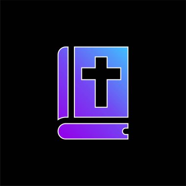 İncil mavi gradyan vektör simgesi