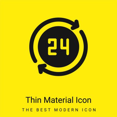 24 Saat Minimum Parlak Sarı Madde simgesi