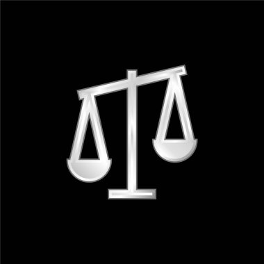 Gümüş kaplama metalik simge