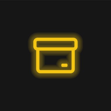 Arşiv Özeti Sarı Parlak Neon simgesi