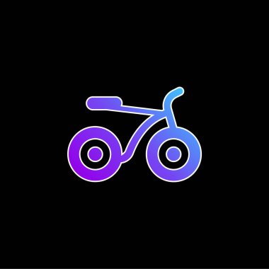 Bisiklet mavi gradyan vektör simgesi