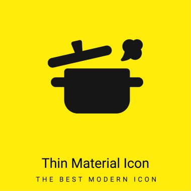 Boling Pot minimal bright yellow material icon clipart