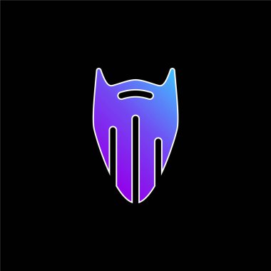 Sakal mavi gradyan vektör simgesi