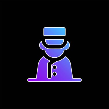 Bell Boy mavi gradyan vektör simgesi