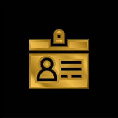 Akreditasyon altın kaplama metalik simge veya logo vektörü