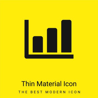 Çubuk Grafiği Asgari Parlak Sarı malzeme simgesi