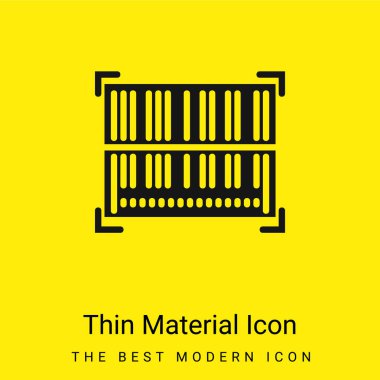 Barkod en az parlak sarı madde simgesi