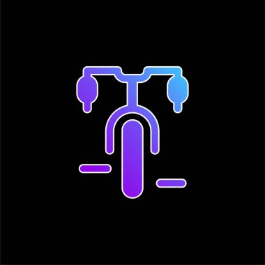 Bisiklet mavi gradyan vektör simgesi