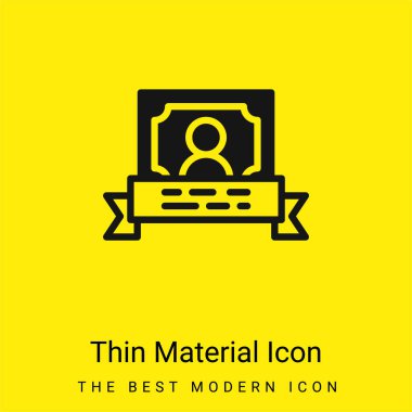 Rozetler çok az parlak sarı madde simgesi