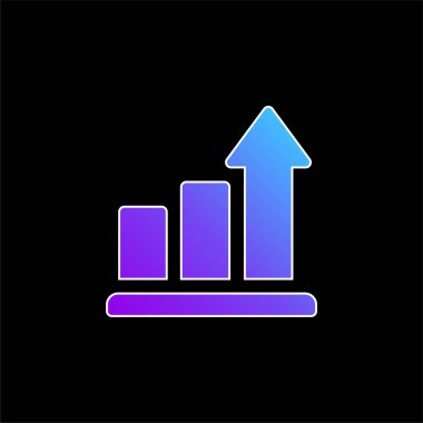 Çubuk Mavi Gradyan vektör simgesi