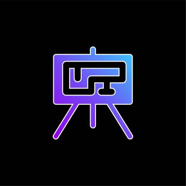 Mavili gradyan vektör simgesi