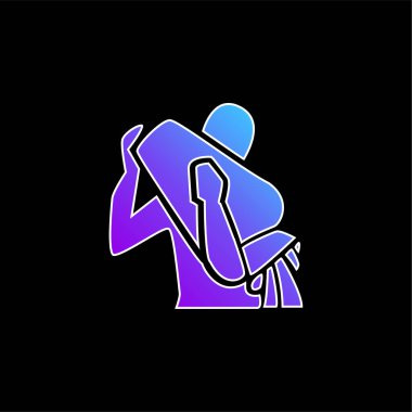 Kova mavisi gradyan vektör simgesi