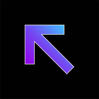 Oklar mavi eğimli vektör simgesi