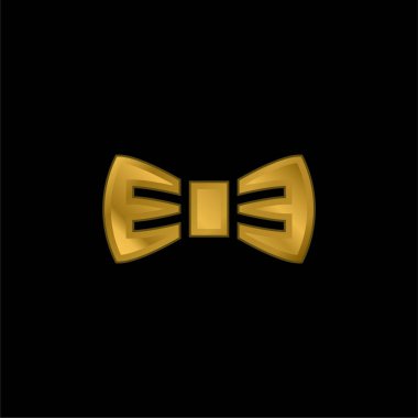 Baş Bağlama Altın Kaplama Metal Simge veya logo Vektörü