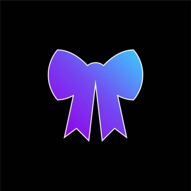 Baş mavisi eğimli vektör simgesi