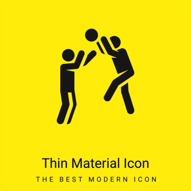 Basketbolcu Asgari sarı malzeme simgesi