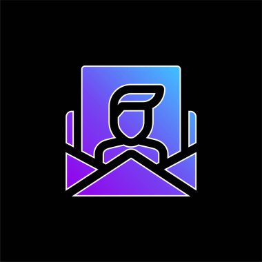 Mavi gradyan vektör simgesini uygula