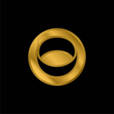 Ashley Madison Social Logo gold plated metalic icon or logo vector clipart