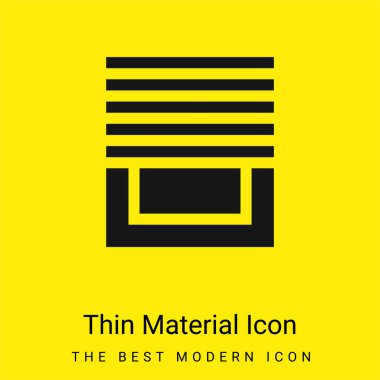 En küçük parlak sarı madde simgesini kör eder