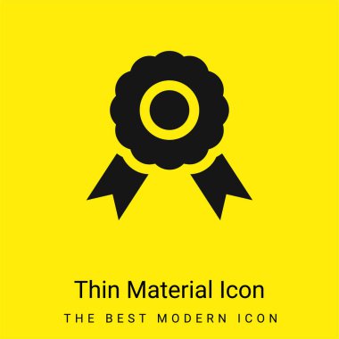 Rozet en az parlak sarı madde simgesi