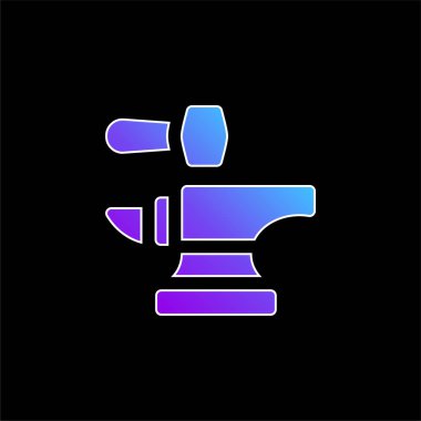 Örs mavisi gradyan vektör simgesi