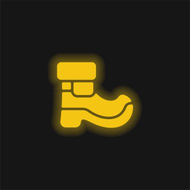 Çizme sarısı parlak neon simgesi