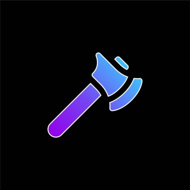 Axe mavi gradyan vektör simgesi