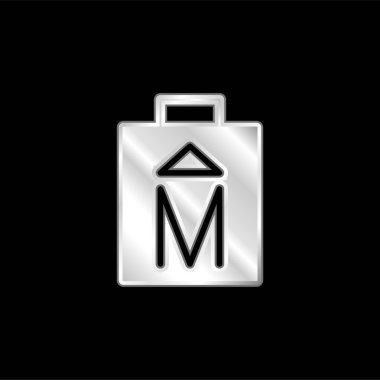 Pil gümüş kaplama metalik simge