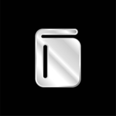 Gümüş kaplama metalik simge