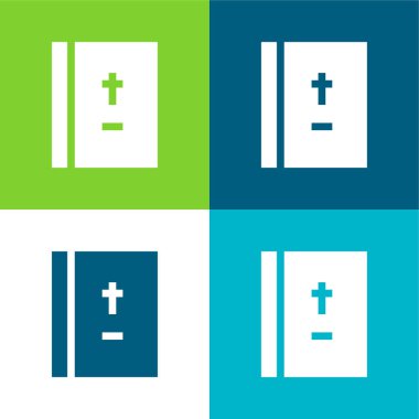 Bible Düz 4 renk en küçük simge kümesi