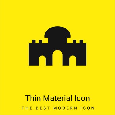 Alcala Gate minimal bright yellow material icon clipart