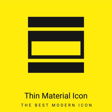 Akordiyon Menüsü Asgari Parlak Sarı Madde simgesi