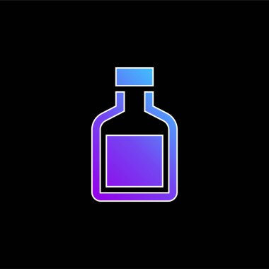 Şişe mavi gradyan vektör simgesi