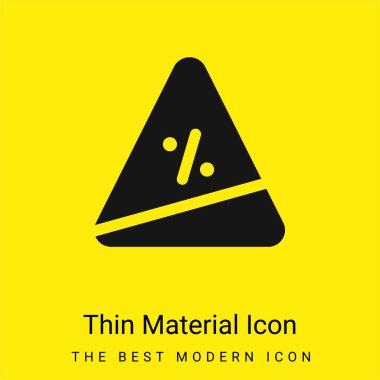 Ascent minimal bright yellow material icon clipart