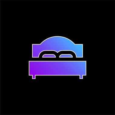 Yatak mavisi gradyan vektör simgesi