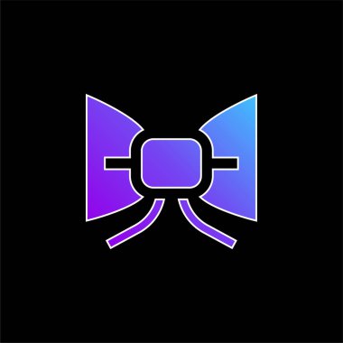 Baş Kravat Mavi Gradyan vektör simgesi