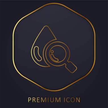Kan Analizi Altın Hat prim logosu veya simgesi