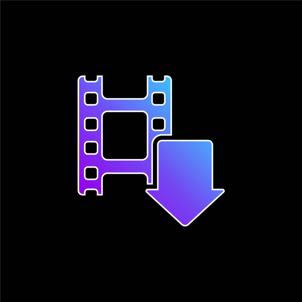 Arrow blue gradient vector icon