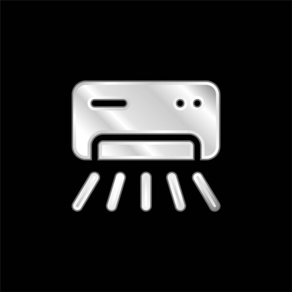 Серебристый металлический значок кондиционера