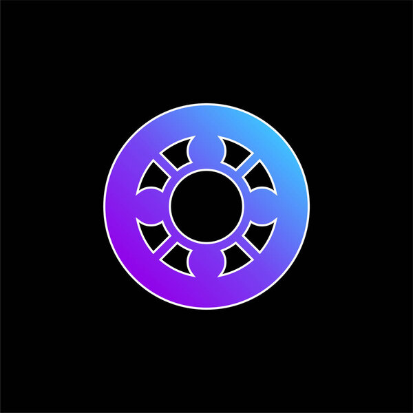Ball Bearing blue gradient vector icon