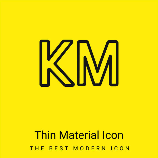 Bosnia Herzegovina Конвертируемая марка Валюта: минимальная икона ярко-желтого материала