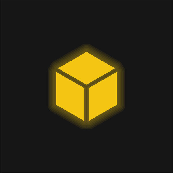 Иконка желтого перчаточного неона