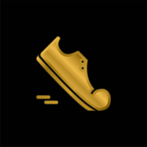 Позолоченный иконка или вектор логотипа