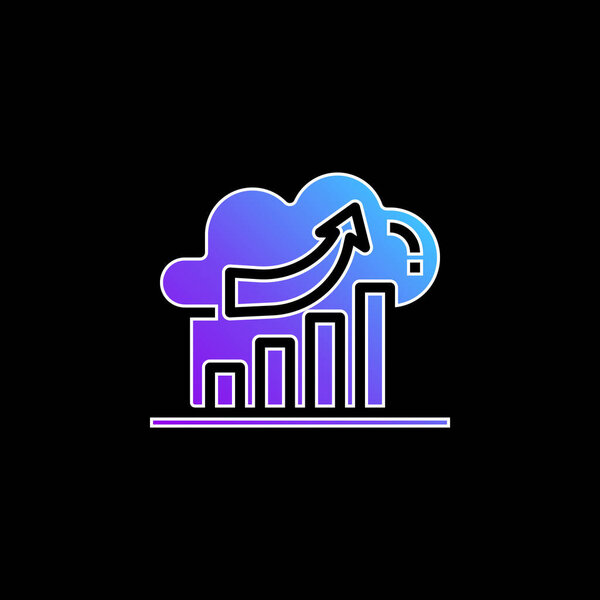 Иконка синего градиента