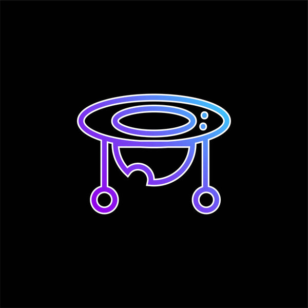 Символ голубого градиента