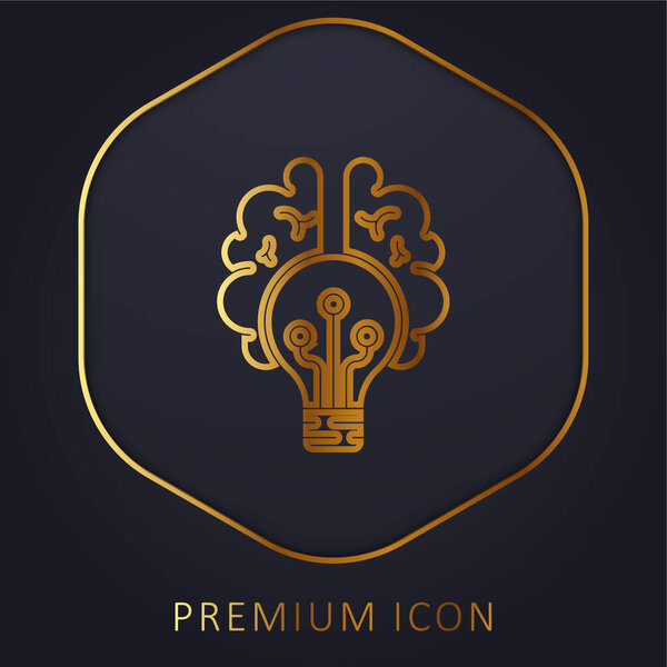 Логотип или иконка "Золотая линия мозга"