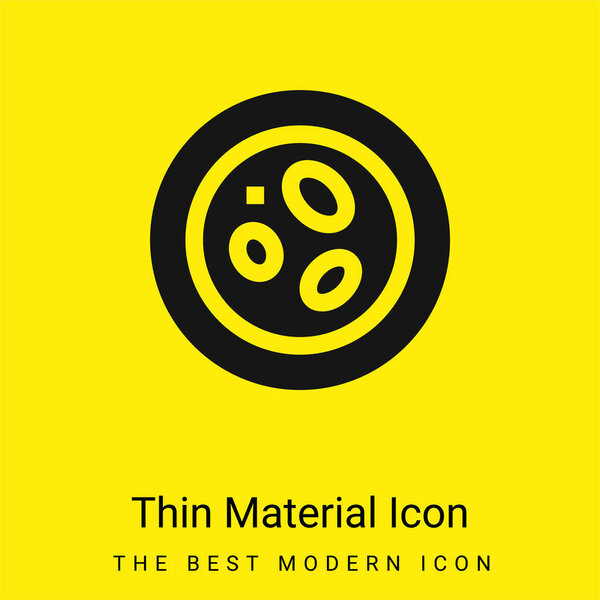 Blood Cells minimal bright yellow material icon