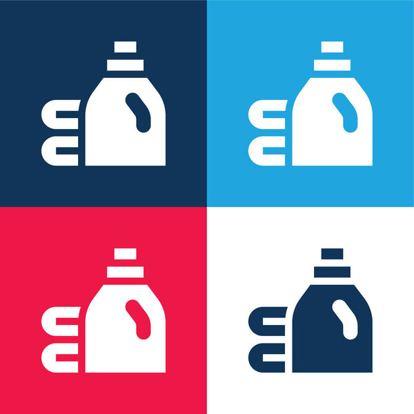 Отбелить синий и красный четыре цвета минимальный набор значков